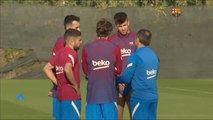 Sergi Barjuan ya ejerce como entrenador interino del Barça