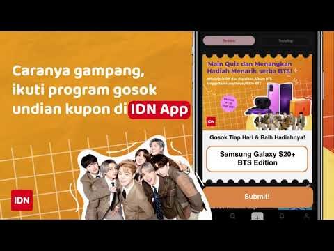 Main Quiz BTS di IDN App Berhadiah Serba BTS