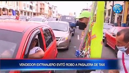 Vendedor relata cómo evitó robo a pasajeros de un taxi