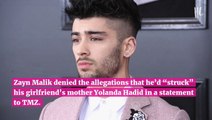 Zayn Malik Denies ‘Striking’ Yolanda Hadid After Report Alleges Heated Conflict