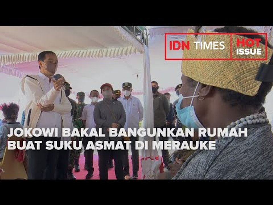 JOKOWI BAKAL BANGUNKAN RUMAH BUAT SUKU ASMAT DI MERAUKE
