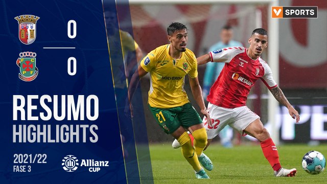 Highlights: SC Braga 0-0 Paços de Ferreira (Taça da Liga 21/22 - Fase 3 - Jornada 2)