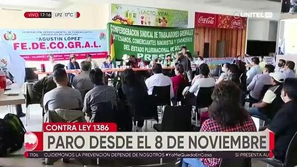 Paro de los gremialistas y el transporte desde el 8 de noviembre