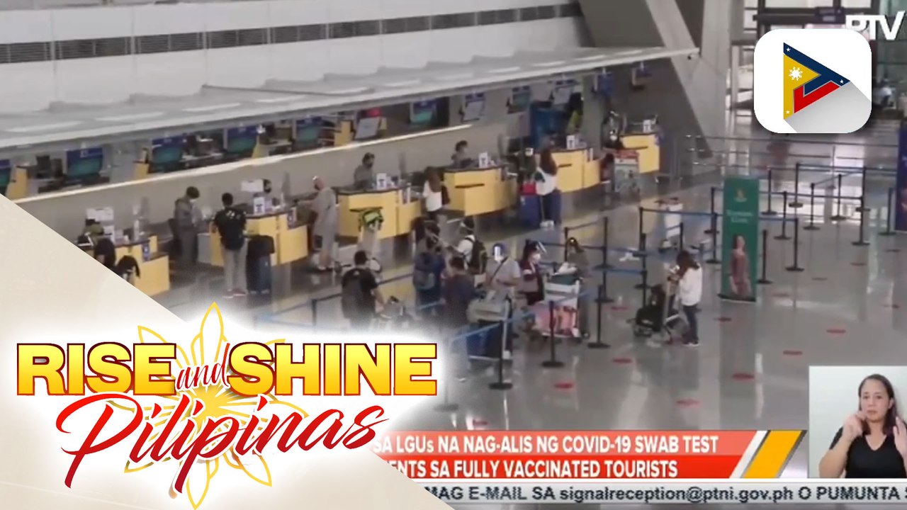 DOT, nagpasalamat sa LGUs na nag-alis ng COVID-19 swab test bilang requirement sa fully vaccinated tourists