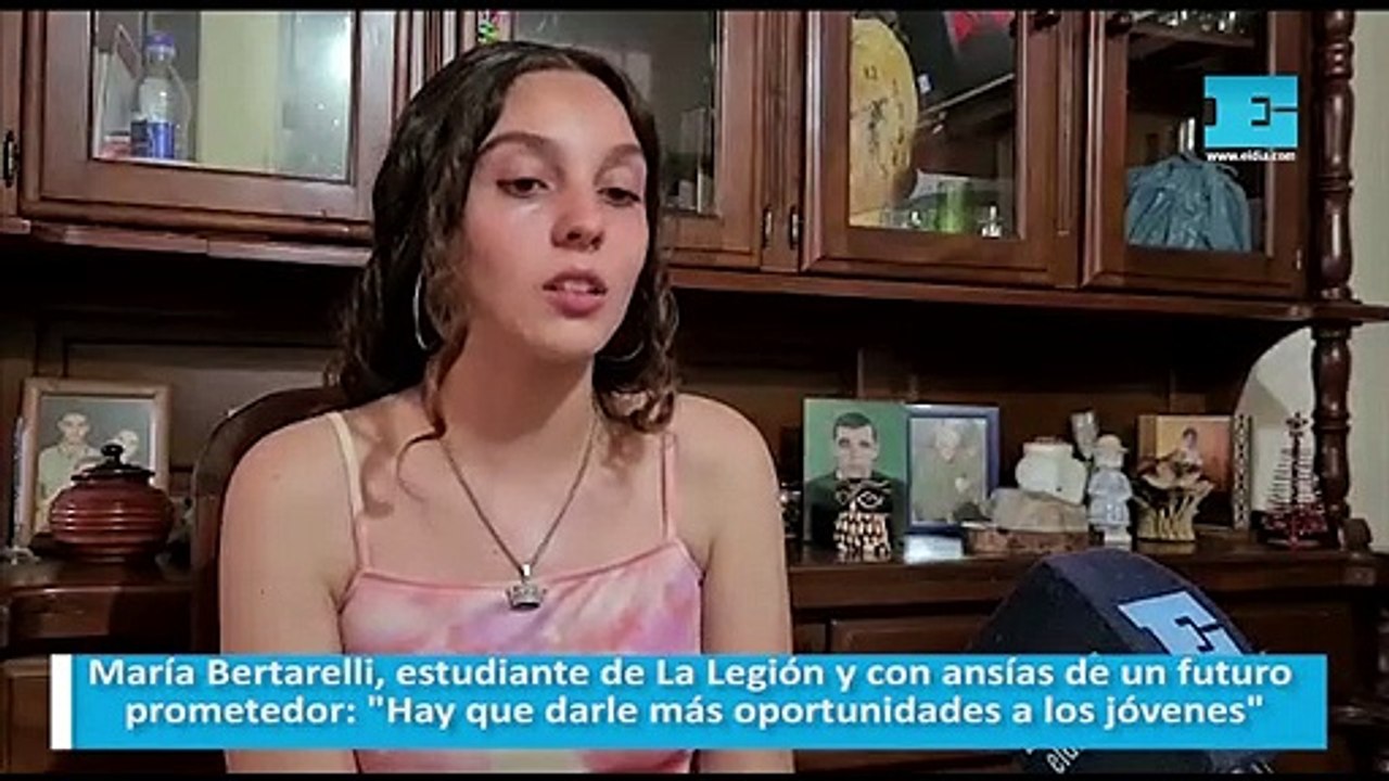 María Bertarelli, estudiante de La Legión y con ansías de un futuro prometedor