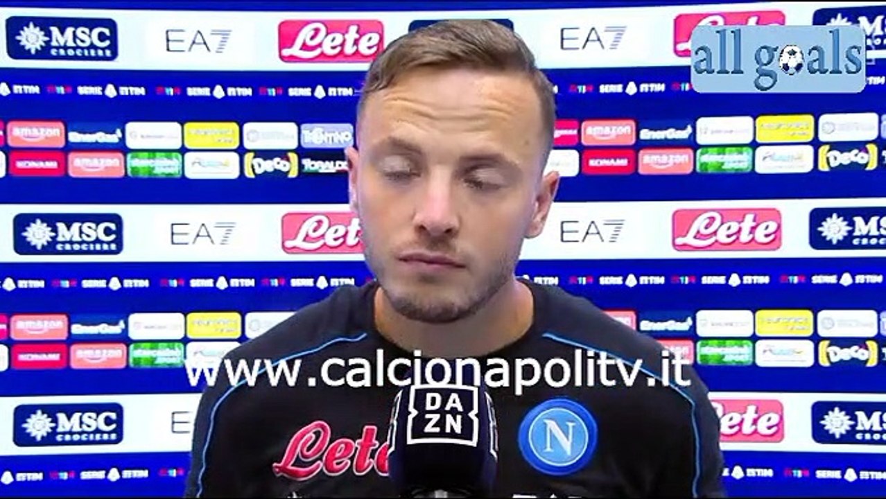 Napoli-Bologna 3-0 28/10/21 intervista dopo gara Amir Rrahmani