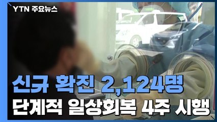 사적모임 수도권 10명·비수도권 12명...신규 확진 2,124명 / YTN