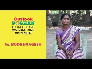 Mrs. Bode Naagesh: winner of Outlook Poshan Chhattisgarh Award 2020