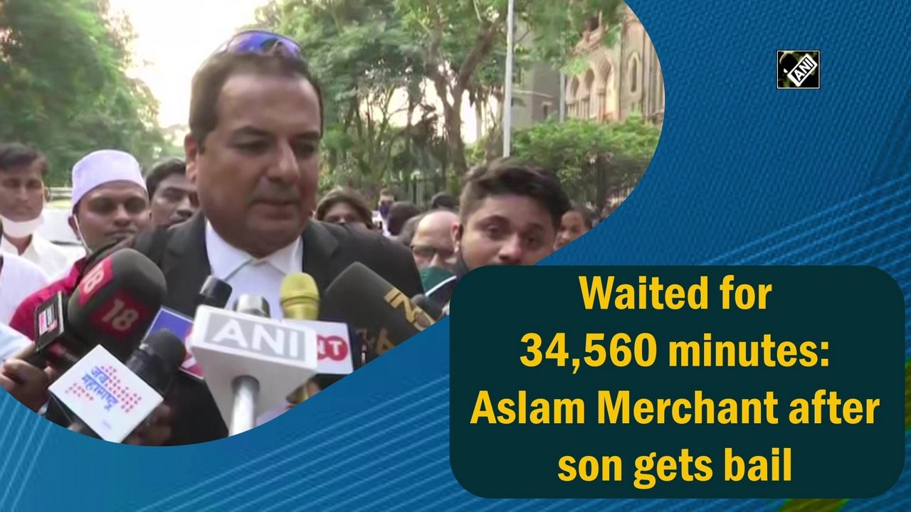 Waited for 34,560 minutes Aslam Merchant after son gets bail video