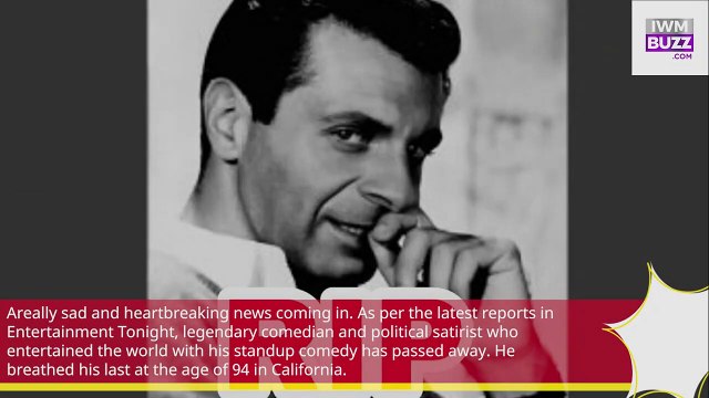 RIP Legendary comedian Mort Sahl passes away