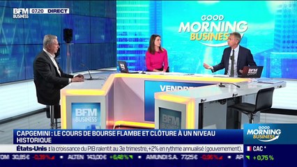 Aiman Ezzat (Capgemini) : Le cours de Bourse flambe et clôture à un niveau historique - 29/10