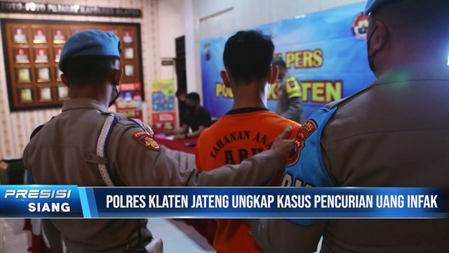 Polres Klaten Ungkap Kasus Pencurian Uang Infak di Puluhan Masjid