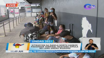 Sitwasyon sa Manila North Harbor passenger terminal ngayong simula ng long Undas weekend | BT