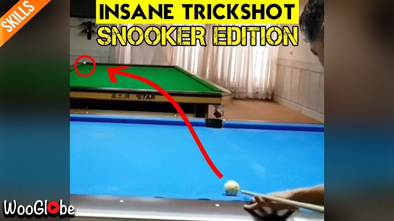 'Pool shark EFFORTLESSLY nails complex trick shot '
