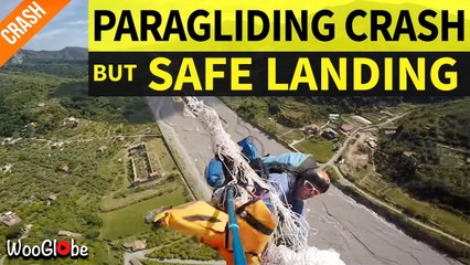 'Italy: Line breakage leads to TERRIFYING tandem paragliding incident '