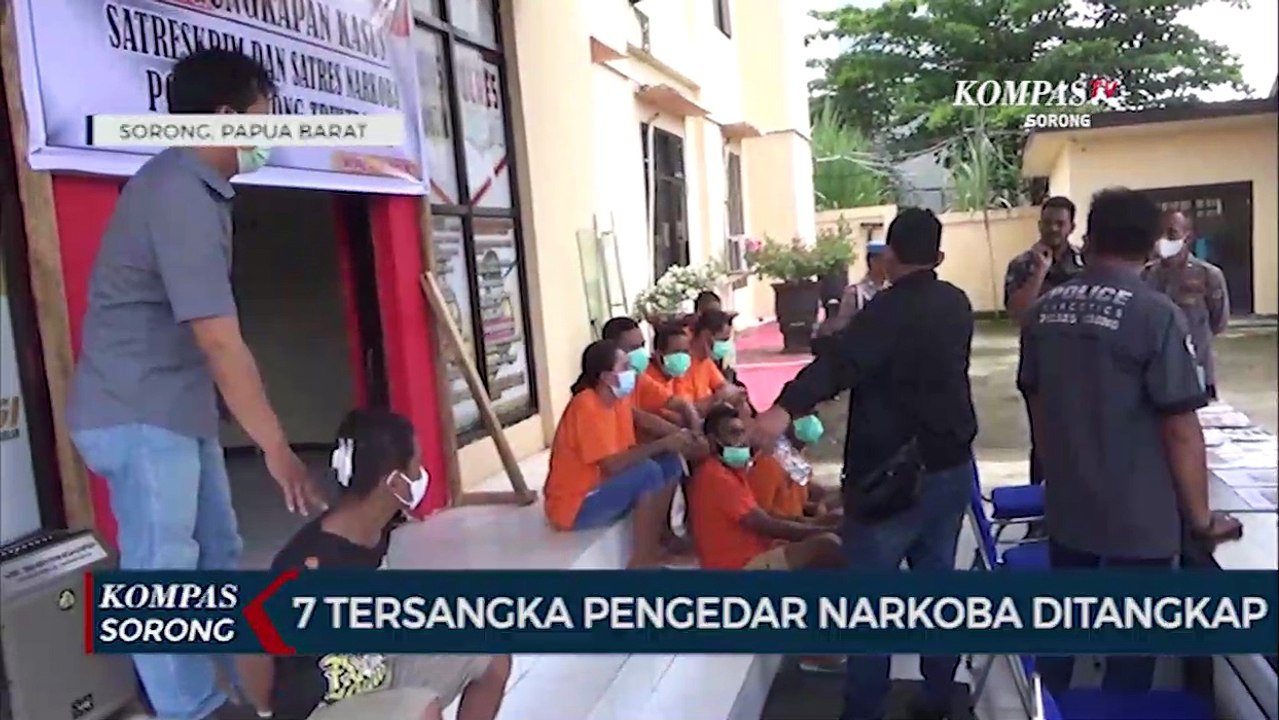 Polres Sorong Tangkap 7 Tersangka Pengedar Narkoba