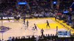 Curry's one-footed three-pointer has Chase Center stunned