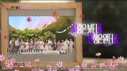 Tình Như Thơ - Đời Như Mơ Tập 47 - VTV3 thuyết minh tap 48 - Phim Hàn Quốc - Xem phim tinh nhu tho - doi nhu mo tap 47
