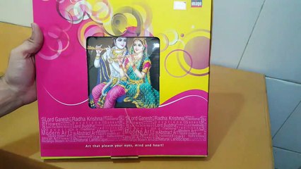Unboxing and Review of 12x12inch radha krishna wall piece for home vastu gift