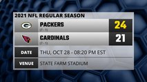 Packers @ Cardinals Game Recap for THU, OCT 28 - 08:20 PM EST