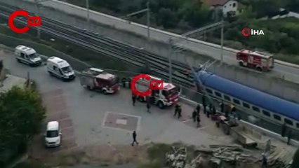 Son dakika: Kocaeli'nin Gebze ilçesinde tren kazası