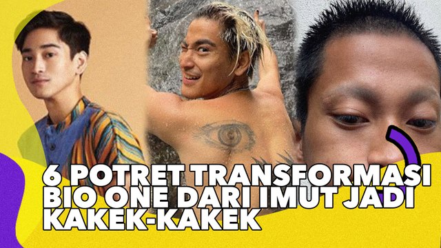 6 Potret Transformasi Bio One dari Imut Jadi Persis Kakek-Kakek, Totalitas!