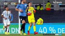 Eliminatoria de la copa de mundo Qatar 2022: Argentina 2 - 0 Uruguay (Primer Tiempo)