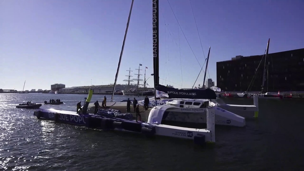 VoileBanquePop 2021 : Arrivée du Maxi Banque Populaire XI au Havre