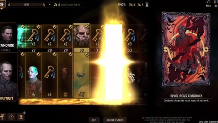 Tráiler de la séptima temporada del viaje de Gwent, el juego de cartas de The Witcher