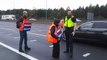 Insulate Britain - Protesters decide to change tactics and walk towards oncoming traffic on M25 motorway