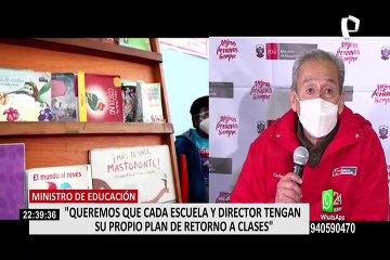 Minedu: "Queremos que cada escuela y director tengan su propio plan de retorno a clases"