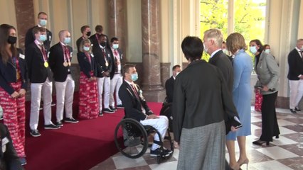 Le Roi Philippe et la Reine Mathilde ont mis les athlètes belges à l'honneur