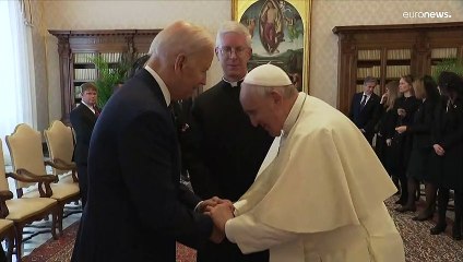 Encuentro histórico entre el papa Francisco y Joe Biden en el Vaticano