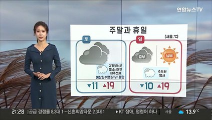 [날씨] 주말 흐리고 큰 일교차…새벽~아침 내륙 안개
