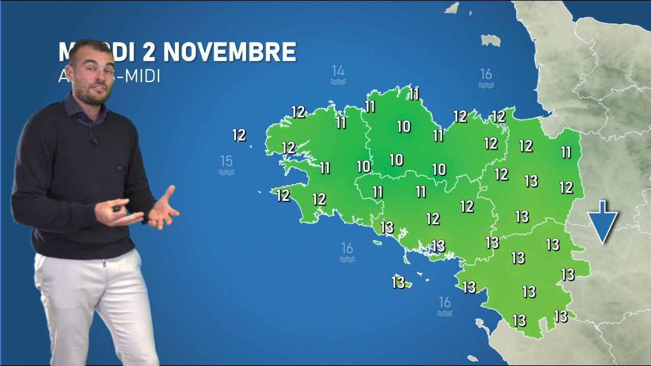 Bulletin météo pour le mardi 2 novembre 2021