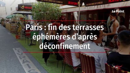 Paris : fin des terrasses éphémères d’après déconfinement