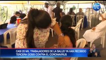 Casi 20 mil trabajadores de la salud ya han recibido tercera dosis contra covid-19