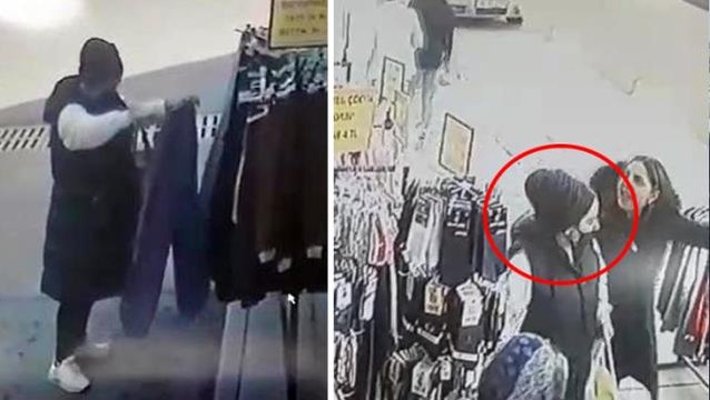 Çaldığı eşofmanı giyip mağazanın önünden geçince yakalandı