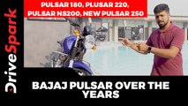 Bajaj Pulsar Over The Years | Pulsar 180, Plusar 220, Pulsar NS200, New Pulsar 250