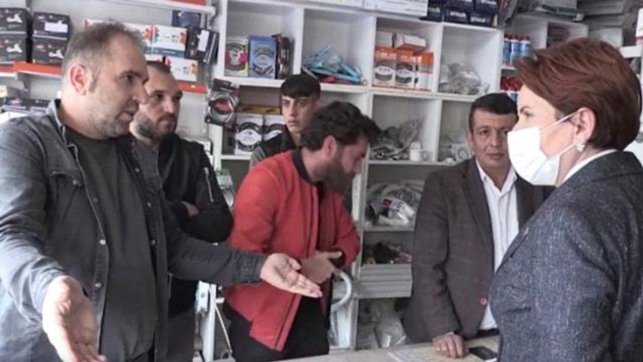 Akşener'in Siirt ziyaretinde "Burası Kürdistan" diyen esnaf gözaltına alındı