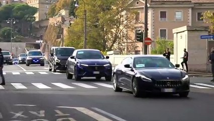 G20, Biden dal Papa, Mattarella e Draghi: il corteo di auto attraversa Roma