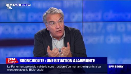 Vague alarmante de bronchiolite: "On ne sait pas combien de temps ça va durer", alarme Robert Cohen, pédiatre et infectiologue de Créteil