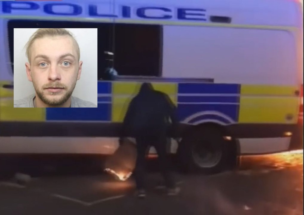Footage shown to the jury