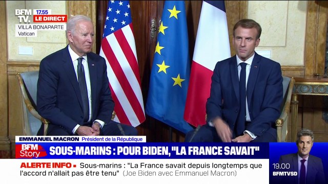 Emmanuel Macron sur la crise des sous-marins: Les États-Unis n'étaient pas la seule partie impliquée