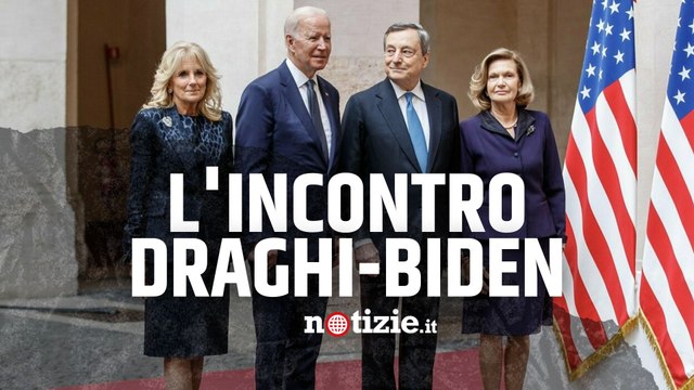 L'incontro tra Draghi e il Presidente Biden a Palazzo Chigi