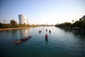 Cumhuriyet Bayramı kapsamında su korteji yapıldı