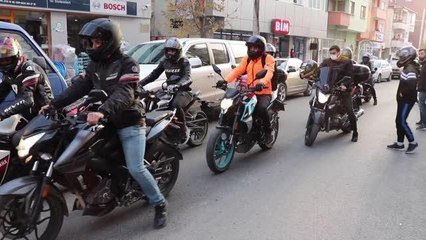 Motosiklet tutkunları "Cumhuriyet Turu" attı