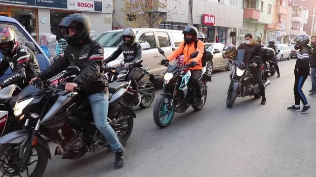Motosiklet tutkunları Cumhuriyet Turu attı