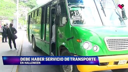 Operativos para el transporte público en Halloween