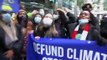 Greta Thunberg y decenas de activistas climáticos protestan contra la banca mundial